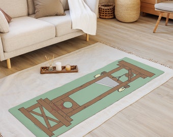 Guillotine Yoga Mat  |   choppy boi, revolution, antifa, anticapitalist, French History,