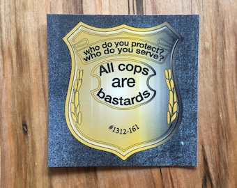 ACAB Stickers  |   anti cop, anti police, anti-capitalism, antifa, praxis, revolution, antifascist action, socialism