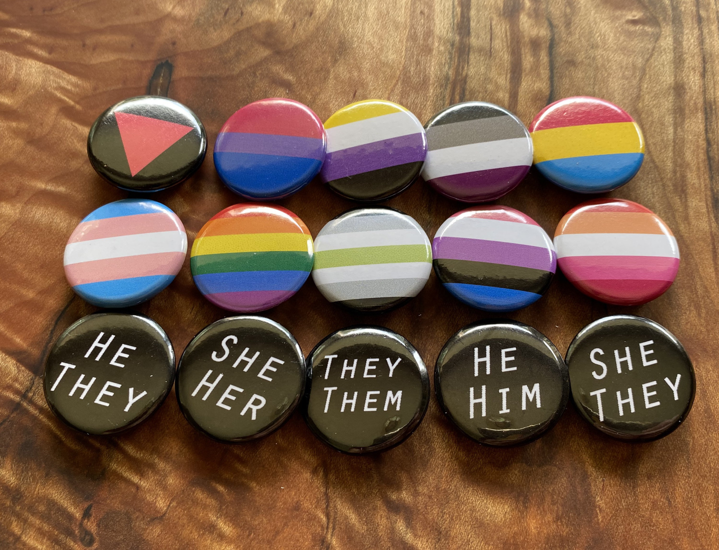 Pride Flag Pins Lesbian Gay Rainbow Bi Trans Non Binary Etsy