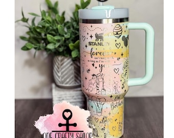 In stock -  Pooh & Friends Laser Engraved 30oz, 40oz, or 50oz Stainless steel tumbler, Personalized  Winnie the Pooh Gift, Pooh Bear Tumbler