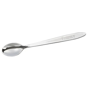 Personalized Silver Plated Baby Spoon Engraved Baby Shower Gift Newborn Feeding Keepsake