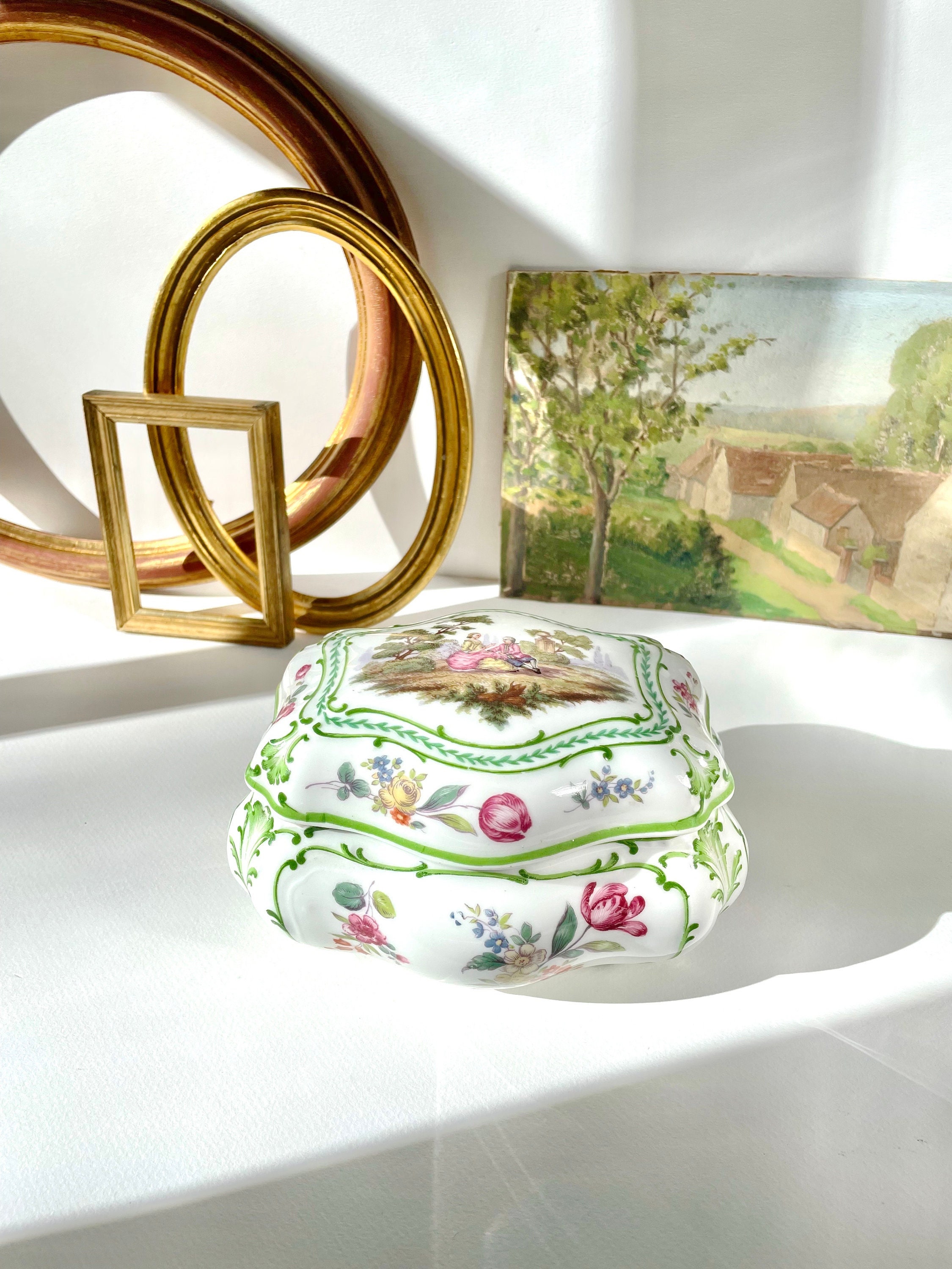 Wallendorf | Bonbonnière Fabriqué en Allemagne | Milieu Xxe Siècle