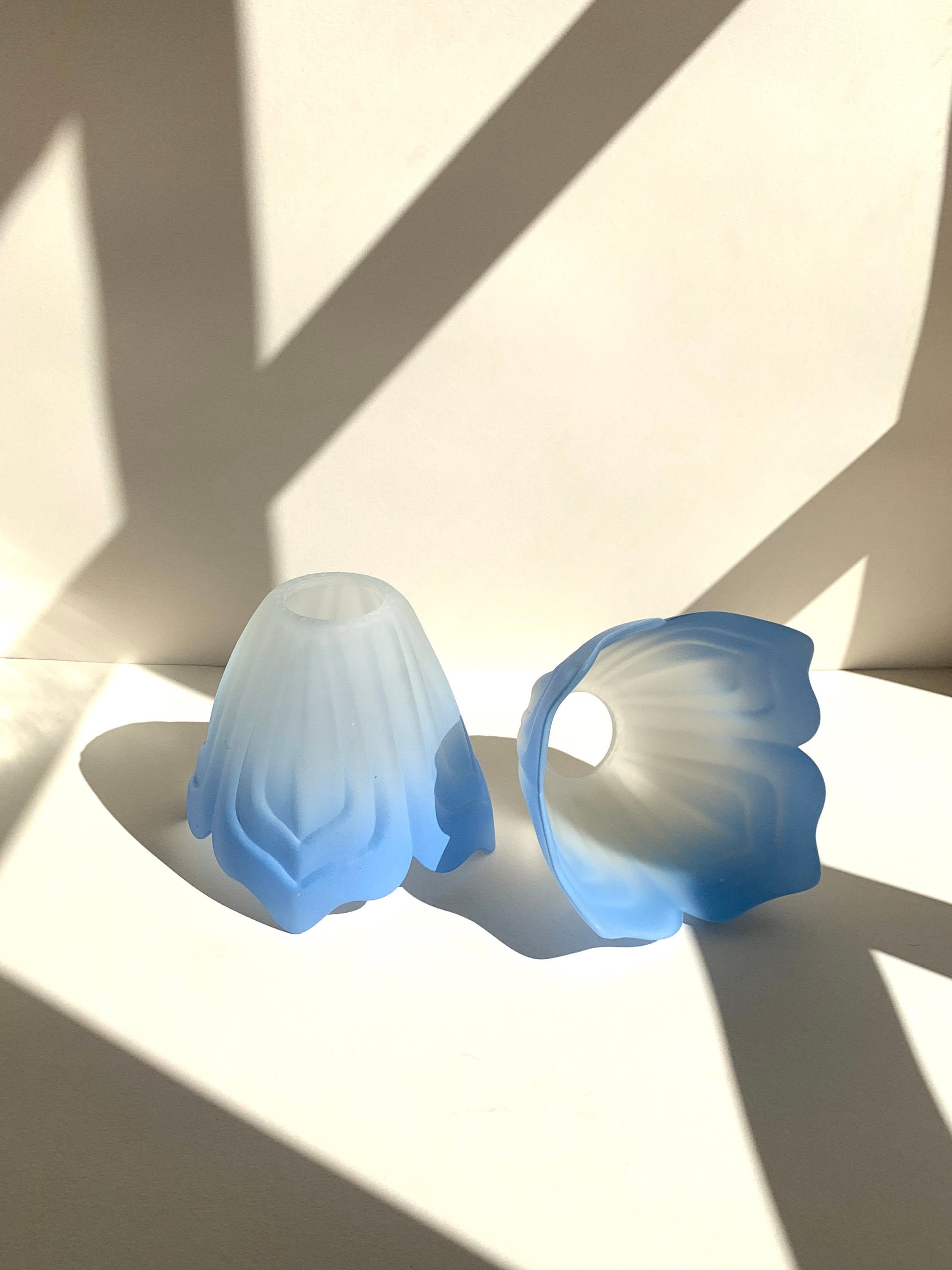 Lustre en Verre Givré | Modèle Art Déco Fabriqué France Année 30