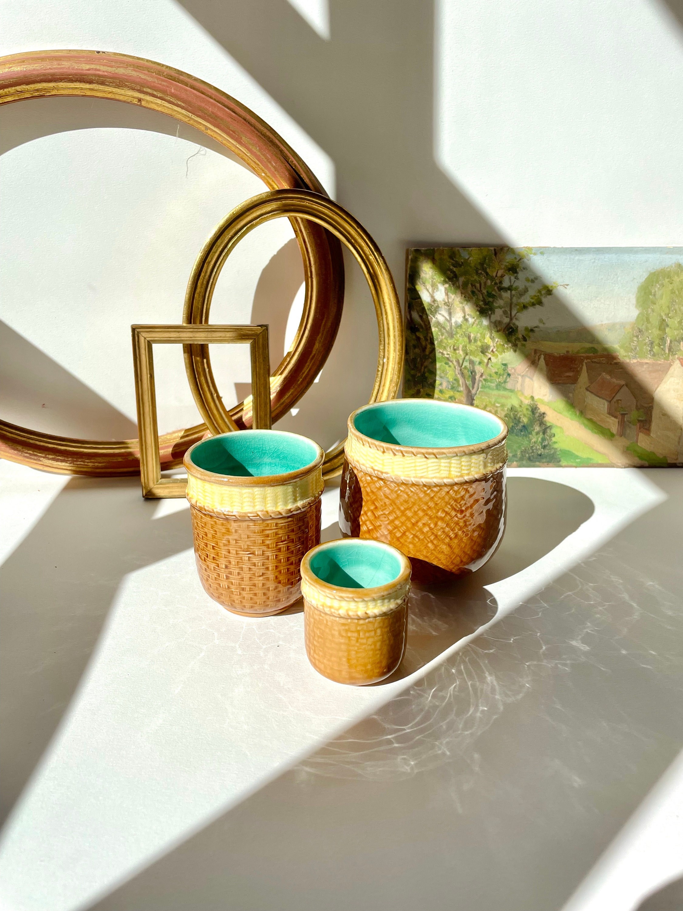 Sarreguemines | Cache Pot ou Décoratif en Céramique Fabriqué France | Début Xxe Siècle