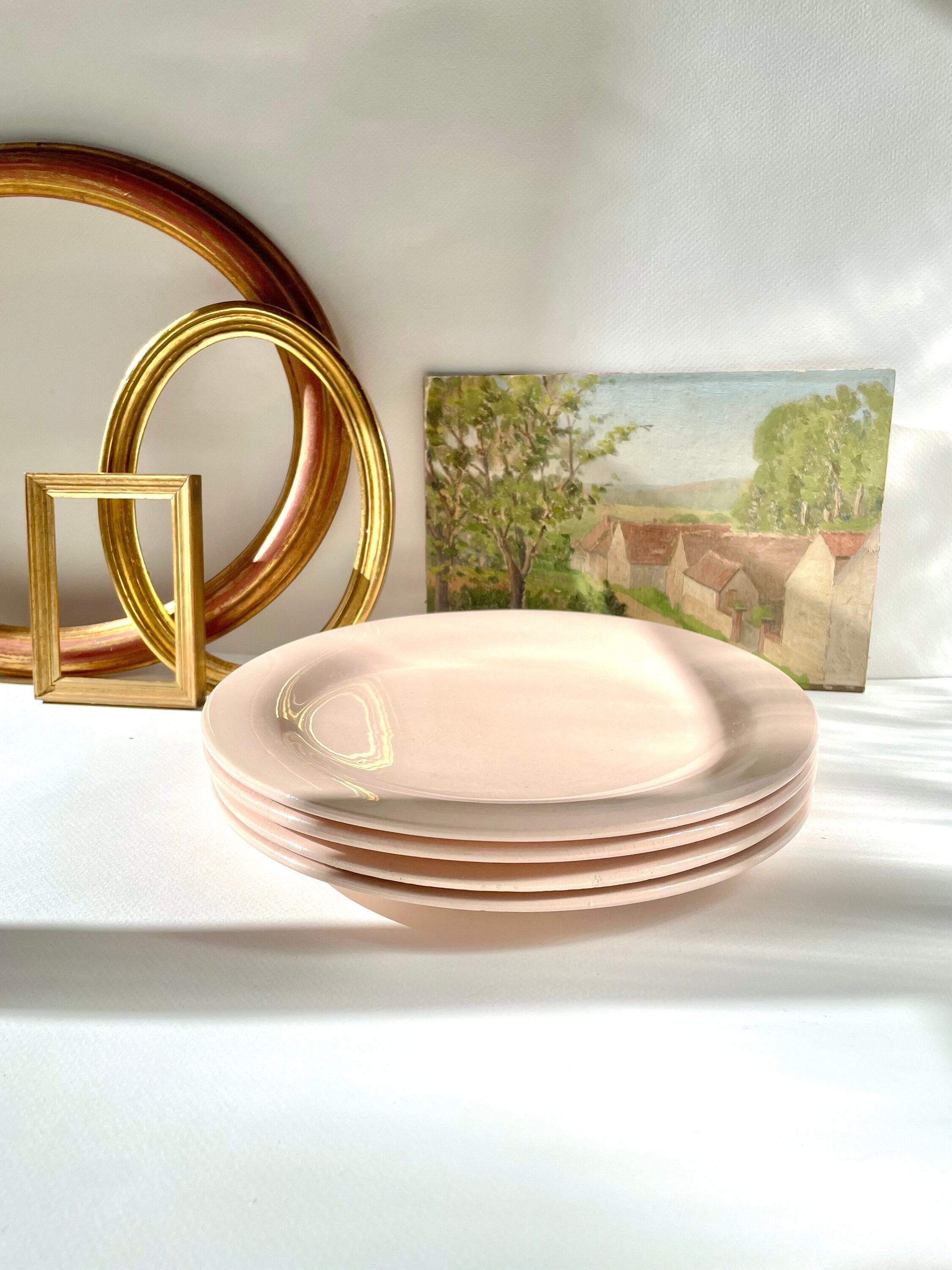 Longwy | Assiettes Plates Fabriqué en France | Début Xxe Siècle