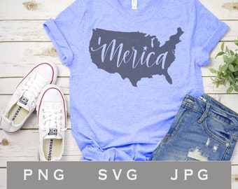 Merica Fourth of July Patriotic SVG