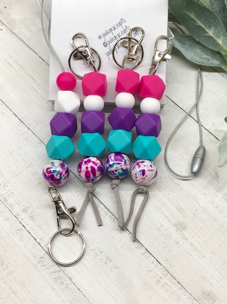 Keychain trendy keychainpaint splattered keychain gift Etsy