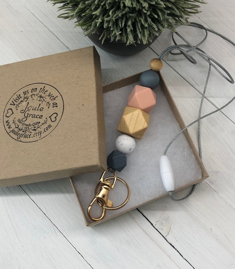 Modern Keychain Beaded Keychain Lanyard Keychain for Women Etsy