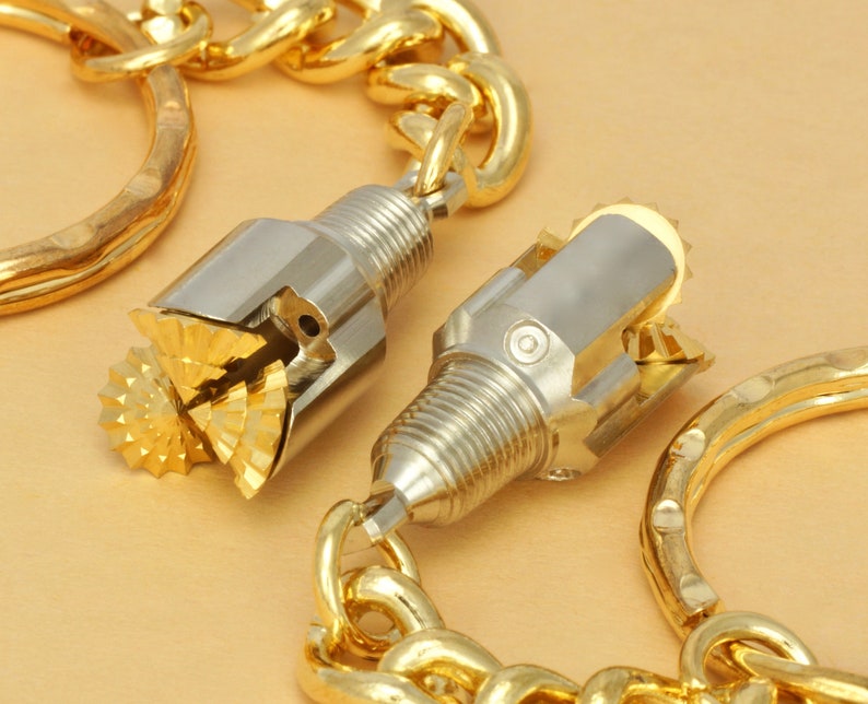 Oilfield drill bit keychain gift for roughnecks jewelry or Etsy