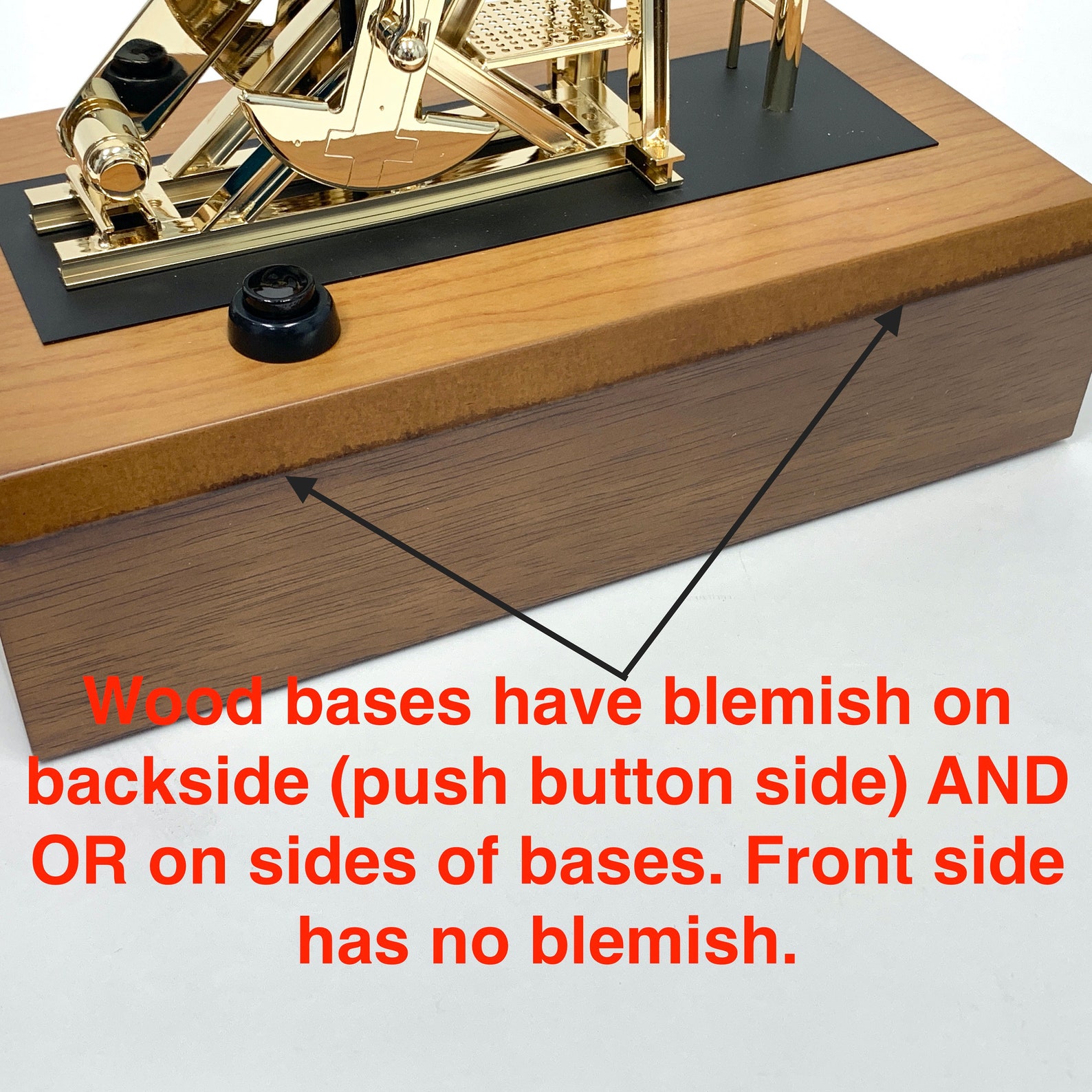 Gold Pump Jack Model BLEMISH Oilfield Gift Roughneck Executive Etsy