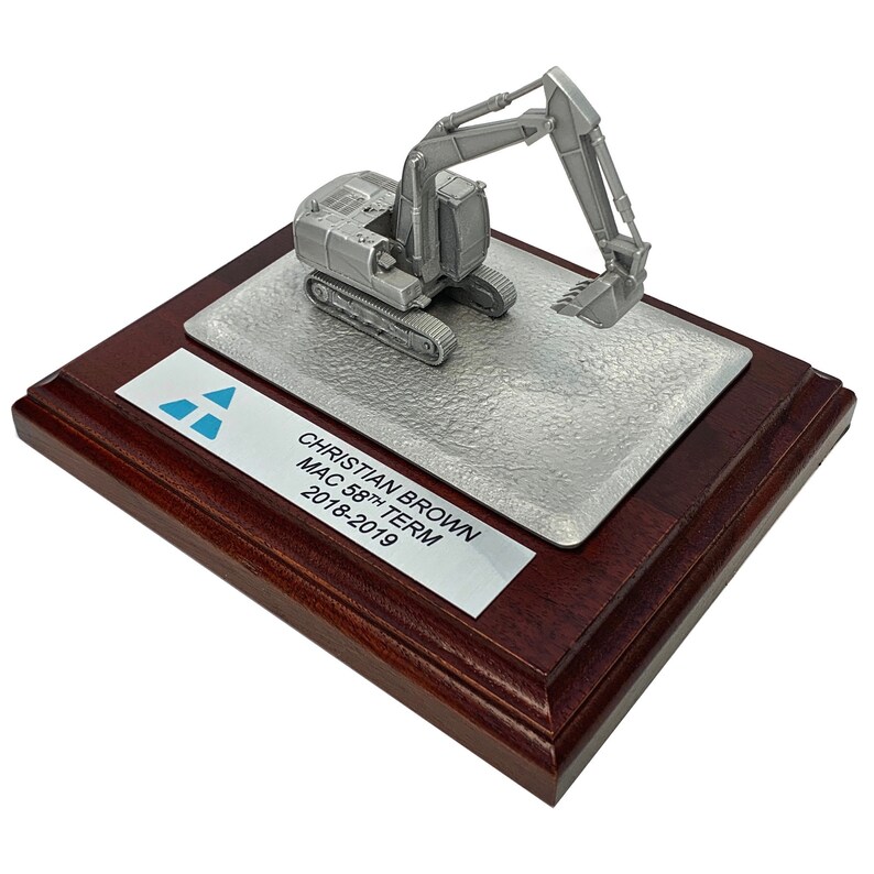 Heavy Equipment Machinery Operator Awards Plaque Trophy Model Etsy