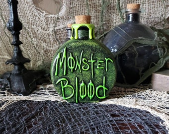 Monster Blood - Creepy Halloween Bottle - Potions - Spells - Brews - Goosebumps - Fandom - 90s Nostalgia