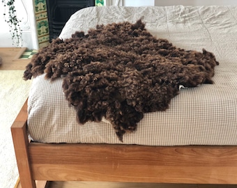 Leatherfree hand-felted SHETLAND wool rug