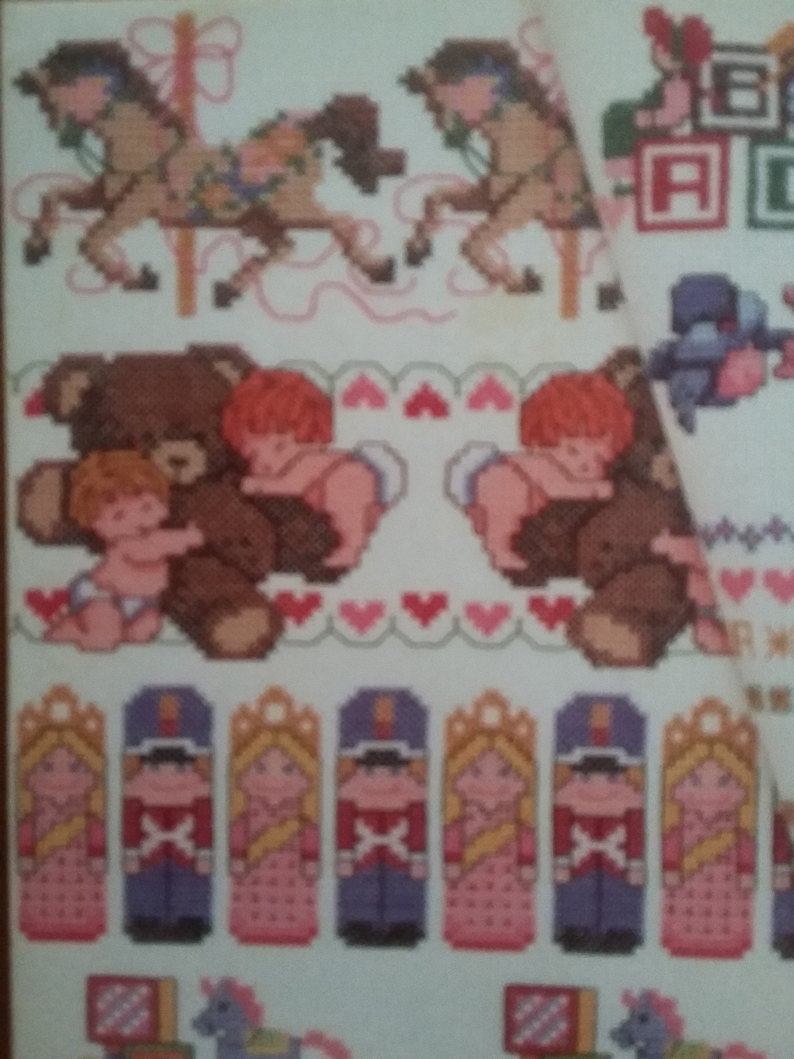 Baby Borders Vintage Counted Cross Stitch Patterns 33 Designs Etsy