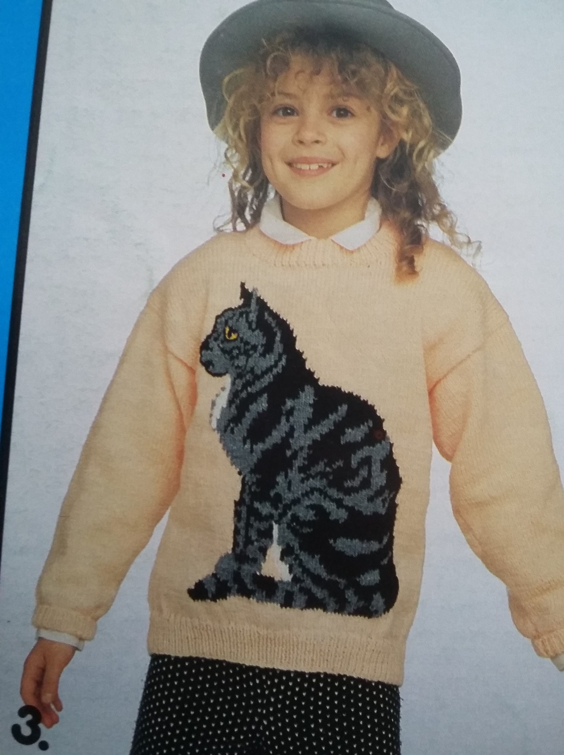 Cats Sweaters Four Knitting Patterns Gary Kennedy Intarsia UK Etsy