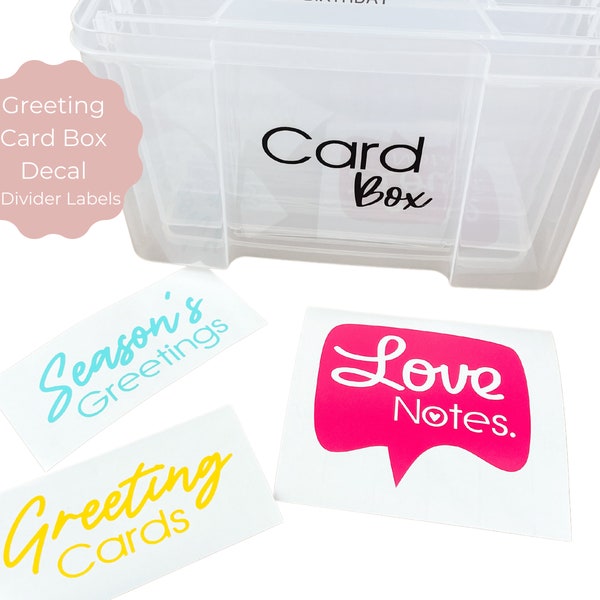 Greeting Card Box Labels