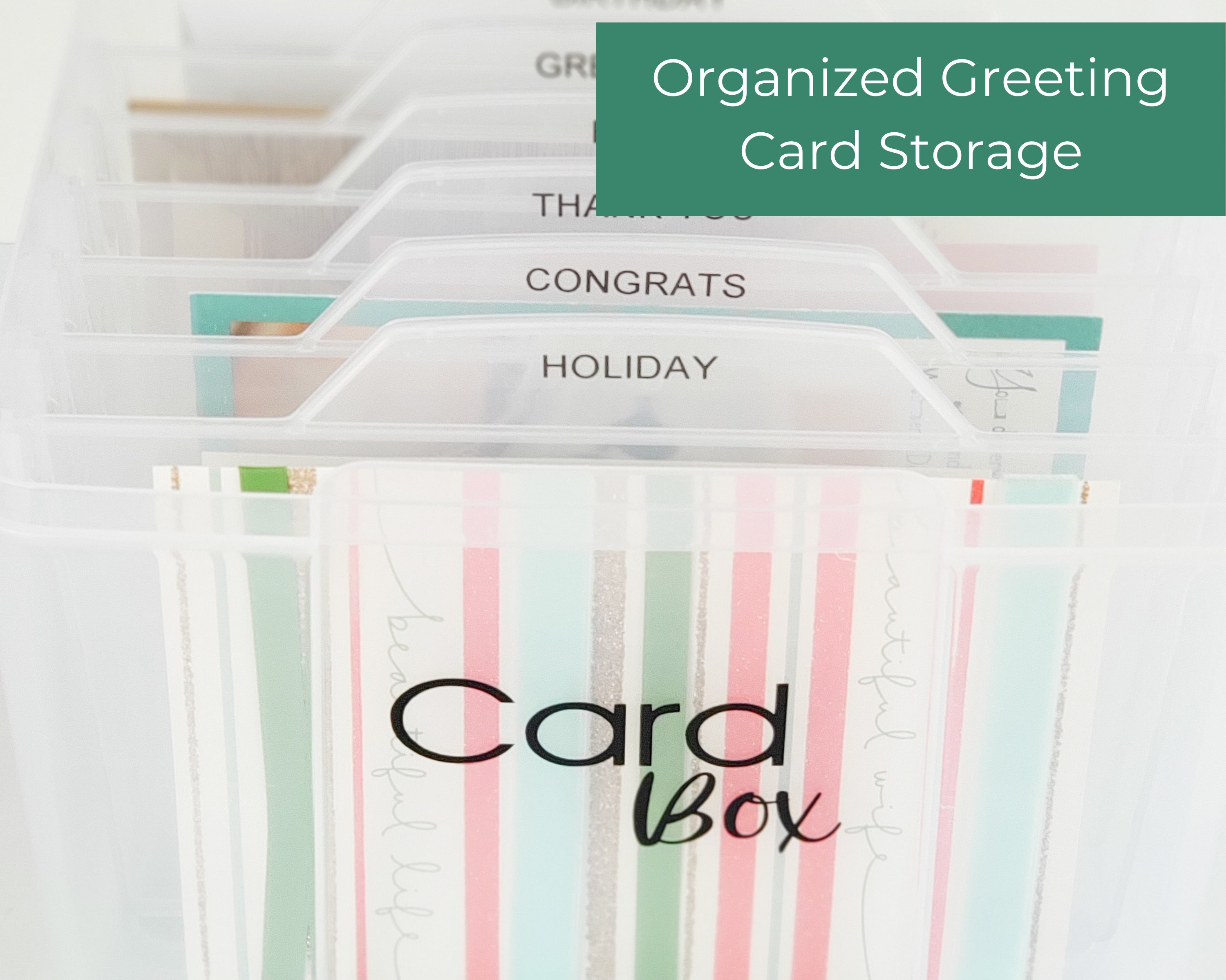 Greeting Card Box Labels Etsy