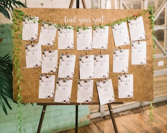 Rustic Wedding Seating Chart Find Your Seat Board ONLY Signage Our Favorite People Your Seat Awaits Be Our Guest Wooden Sign Escort Cards