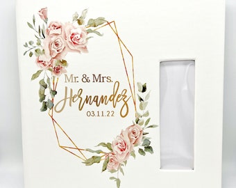 Boho Floral Custom Photobooth Scrapbook Greenery Personalized Photo Booth Guestbook 2x6 Inch Photo Strip Inserts Wedding Guest Memory Book