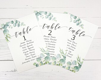 Boho Floral Rustic Wedding Seating Chart 4x6 5x7 Cards Find Your Seat Seating Wooden Sign Place Cards Table Arrangements Custom Escort Cards