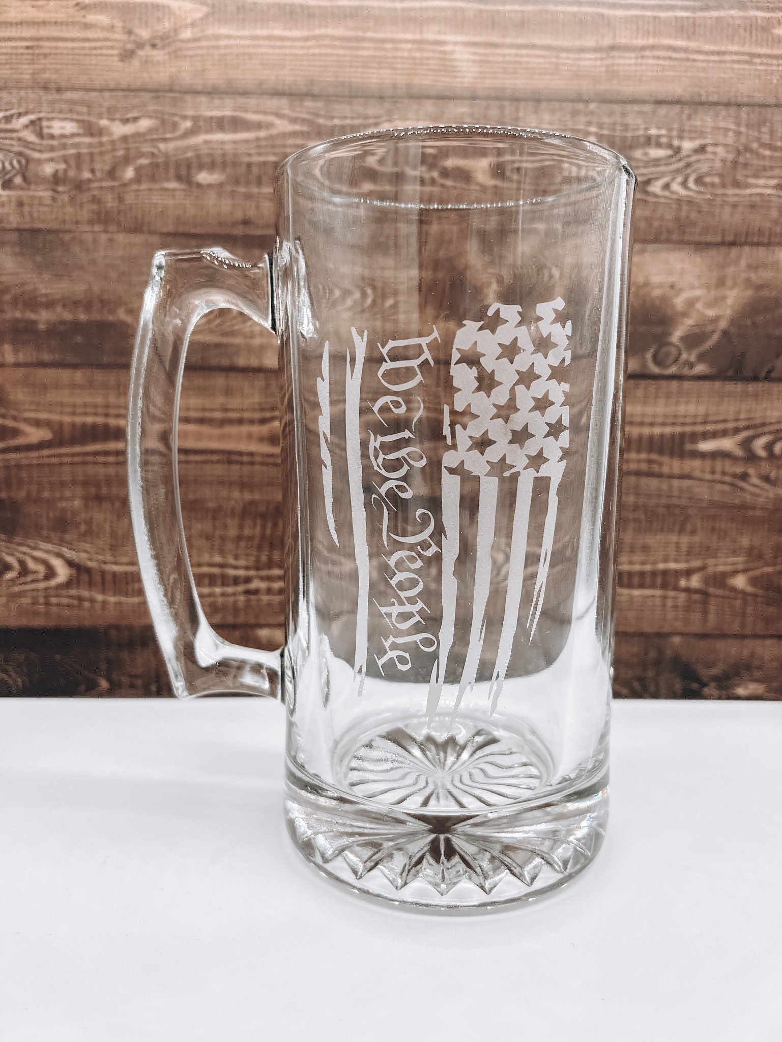 Customizable 26oz Etched Beer Mug 16oz Patriotic Military Cup Dishwasher Safe Engraved Housewarming Dog Gifts Home Decor Barware For Her Him
