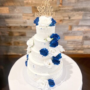 Laser Cut Mr & Mrs Wedding Cake Topper Bridal Shower Engagement Party The Future Mr and Mrs