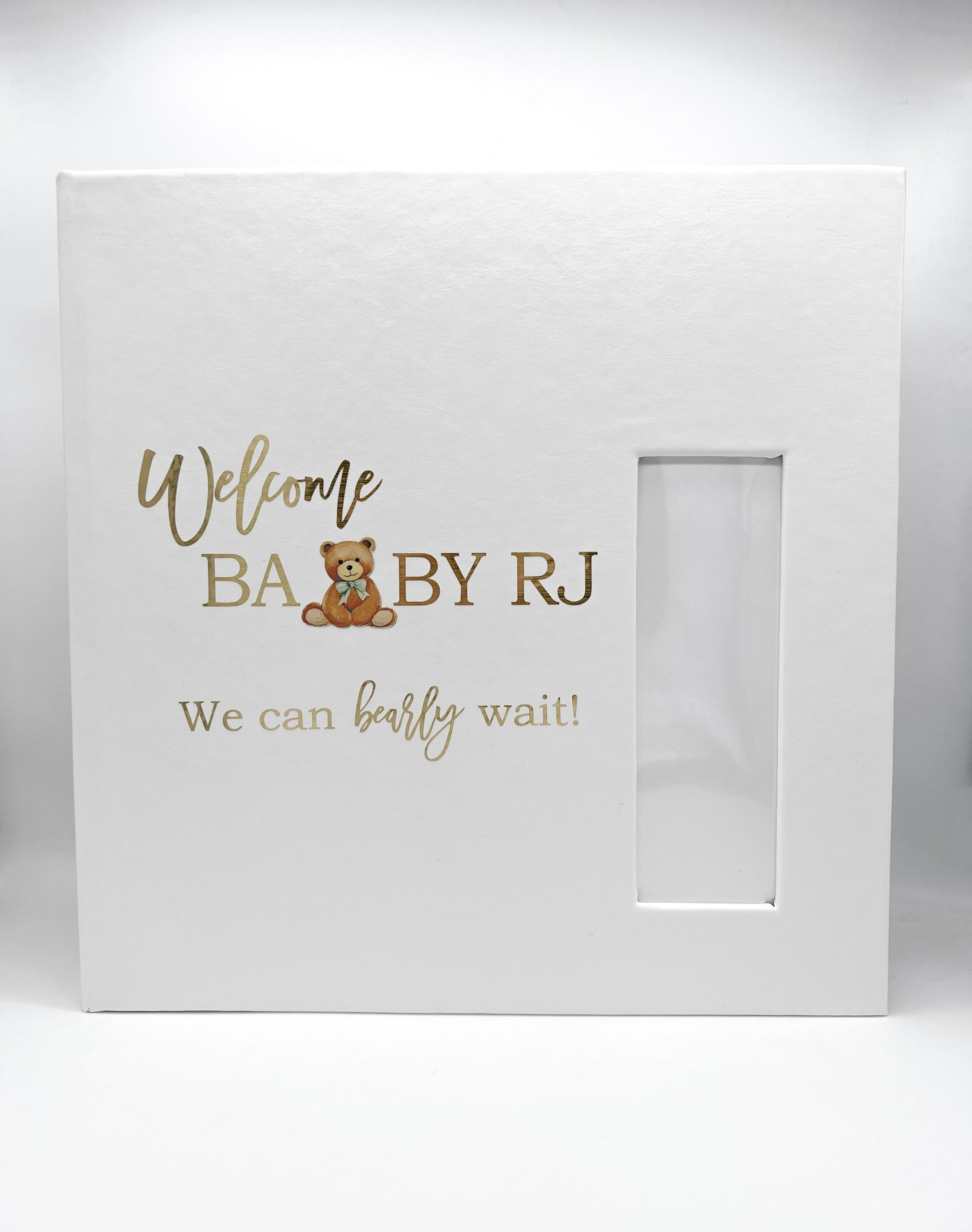 We Can Bearly Wait Custom Photobooth Scrapbook Personalized Photo Booth Guestbook 2x6 Inch Photo Strip Inserts Guest Memory Book Oh Baby