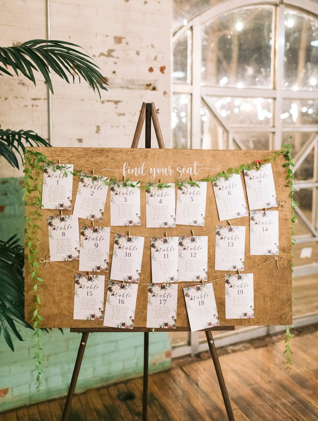 Aazon.co: Stofinity Wedding Seating Chart Board Display For Wedding