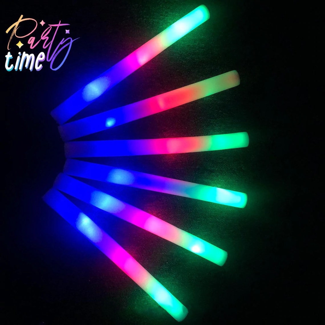 Personalized Foam Glow Sticks Send off Ideas Wedding Let Love Etsy