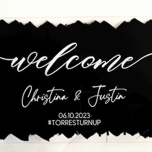 Wedding Welcome Sign - Personalized Acrylic Baby Shower & Ceremony Signage, Laser Engraved 24x36, Custom Design, Unique Decor