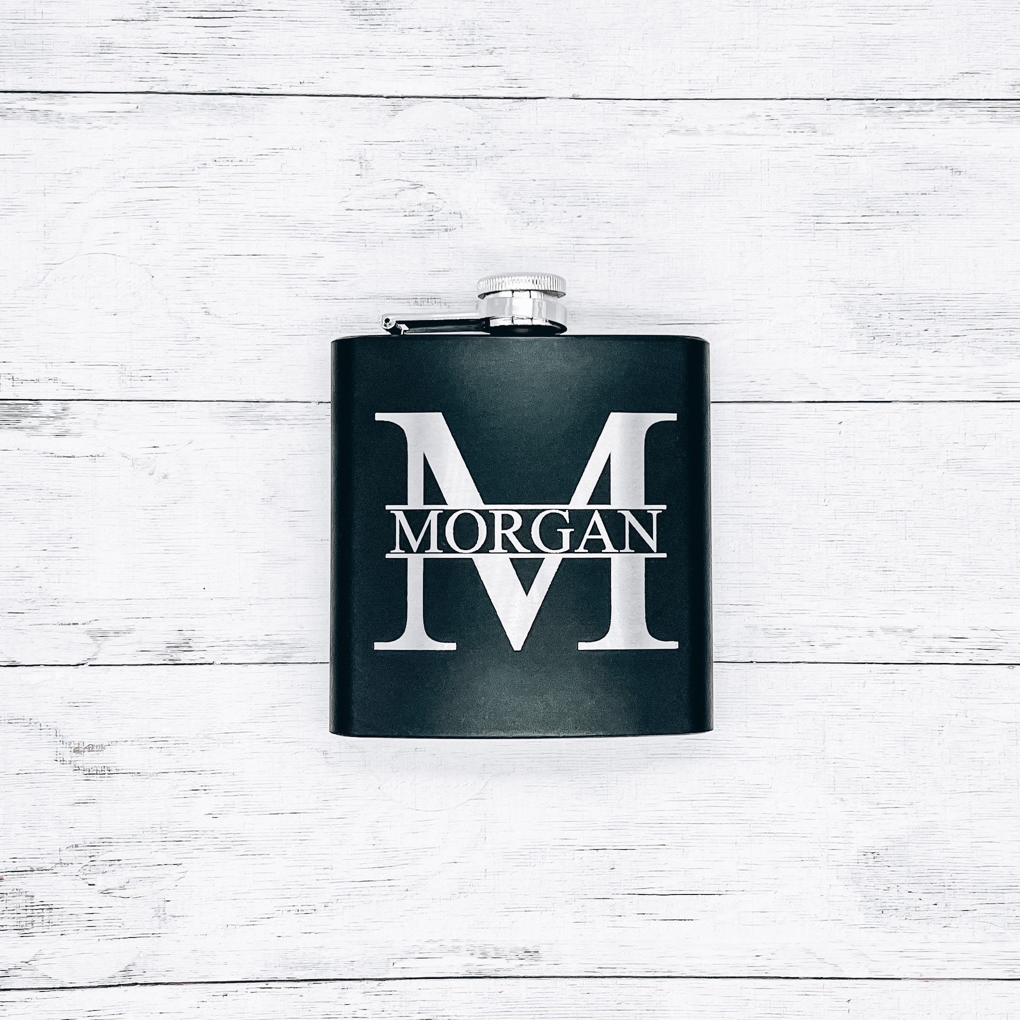 Engraved 6oz Monogrammed Groomsmen Flask Groomsmen Proposal Bachelor Party Suit Up Wedding Gift Bridesmaid Bachelorette Personalized Barware
