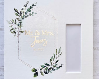 3D Boho Floral Custom Photobooth Scrapbook Greenery Personalized Photo Booth Guestbook 2x6 Inch Strip Inserts Wedding Guest Memory Book