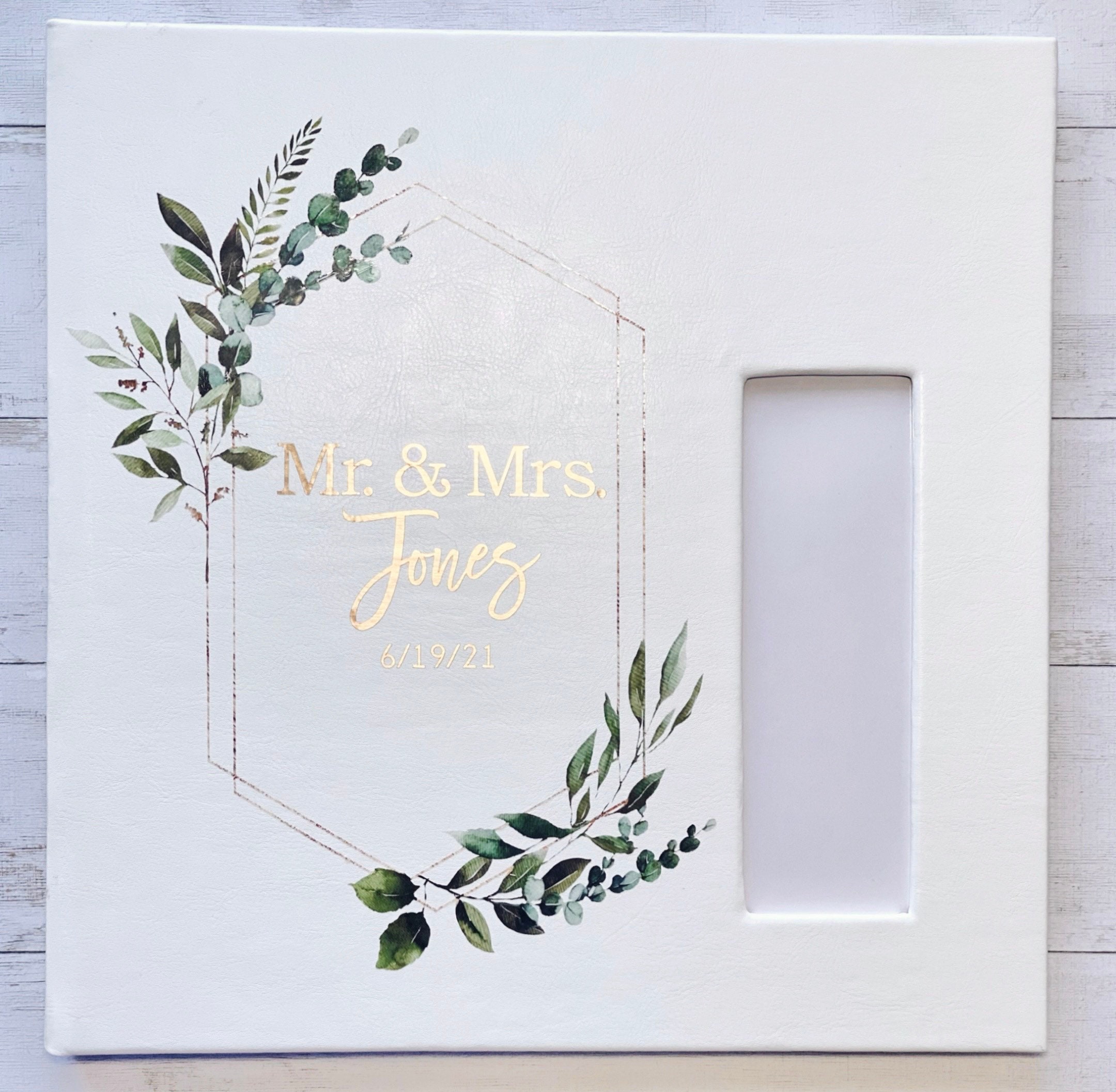 3D Boho Floral Custom Photobooth Scrapbook Greenery Personalized Photo Booth Guestbook 2x6 Inch Strip Inserts Wedding Guest Memory Book