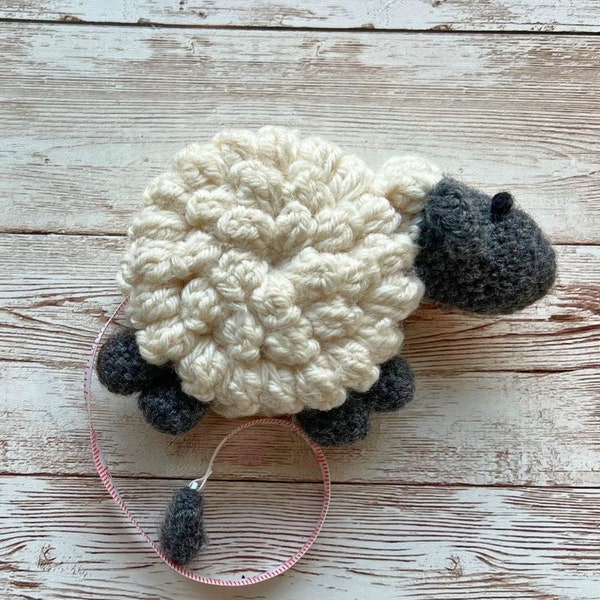 Crochet Sheep Pattern for novelty tape measure