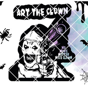 Art the Clown, Terrifier, PNG, Glass Can wrap, Halloween