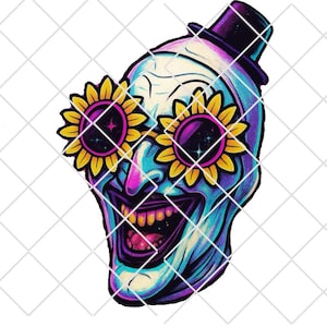 ART the clown, summer horror, sublimation, Horror PNG