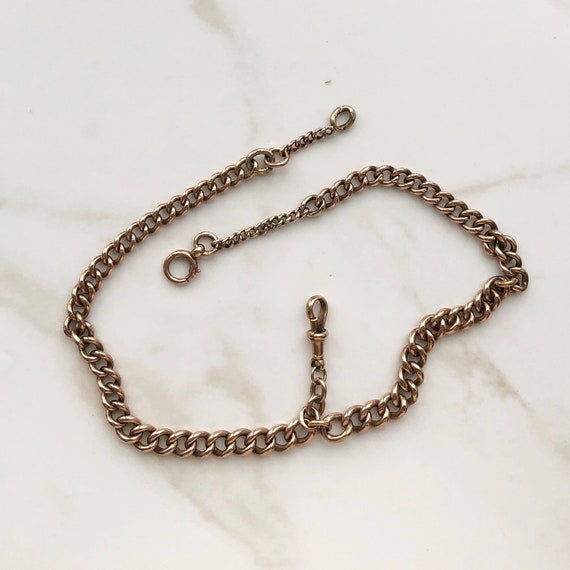 Antique rose gold chain deals