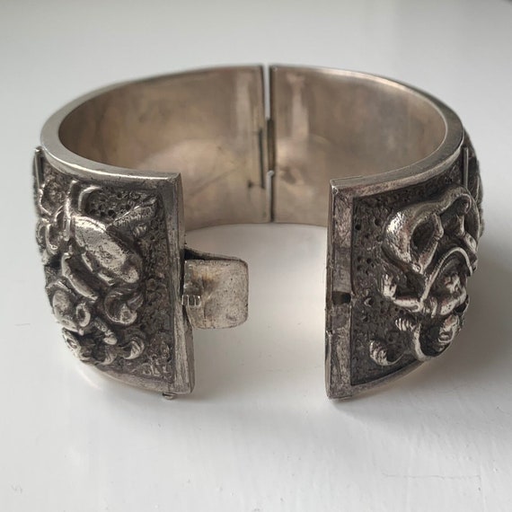 Antique Silver Indian Bangle - image 5