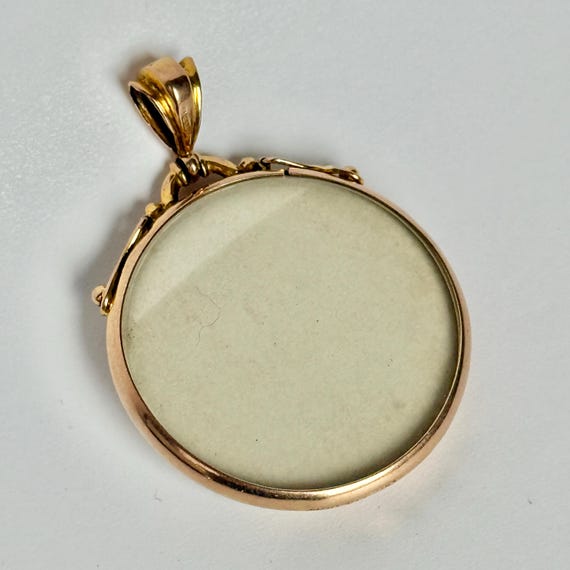 Antique 9 Carat Yellow Gold Locket Pendant