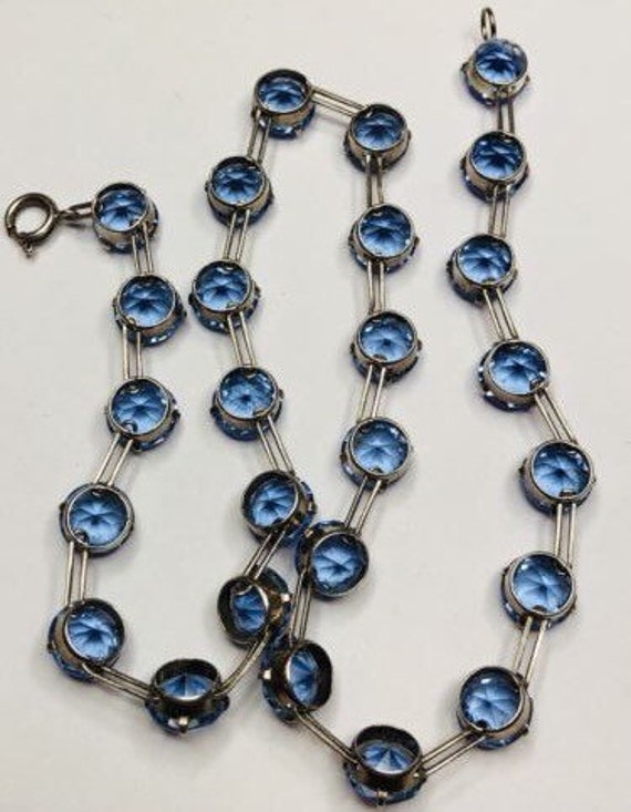 Wonderful Victorian Silver Set Blue Paste Riviera