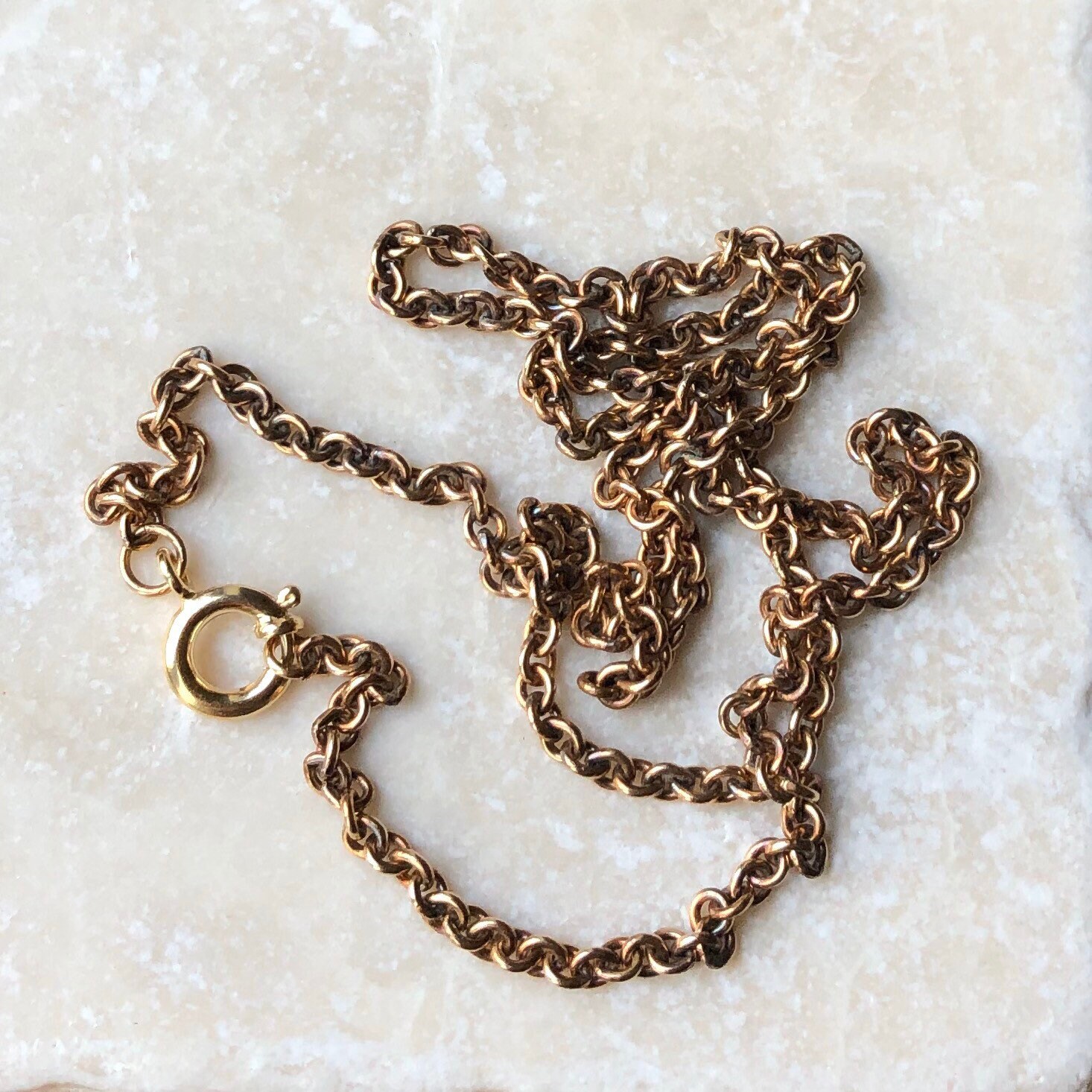 Vintage 9 Carat Gold Chain Necklace 