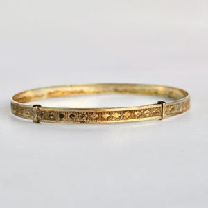Vintage Rolled Gold Adjustable Bangle