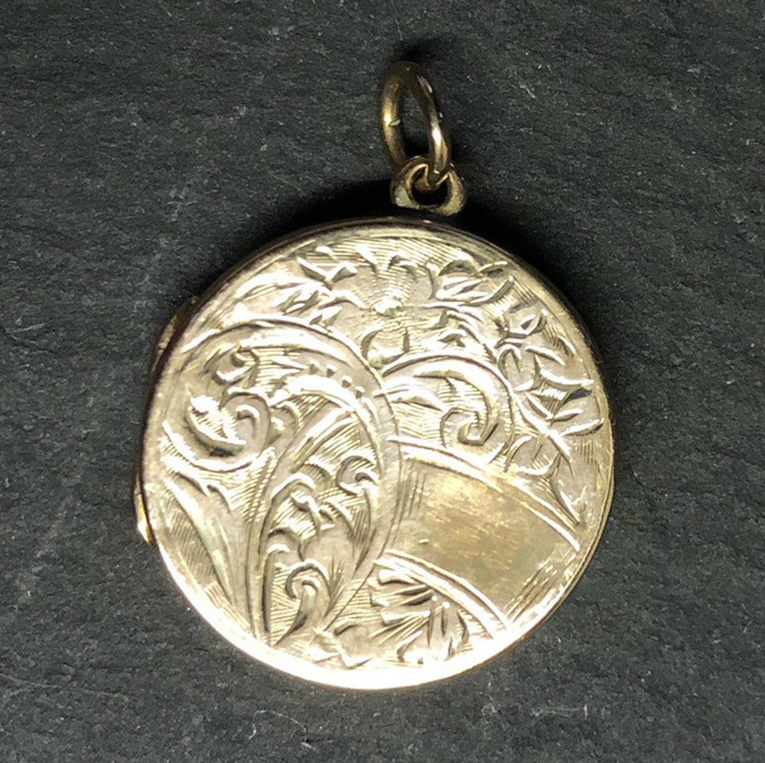 Vintage 9 Carat Gold Back and Front Locket - Etsy