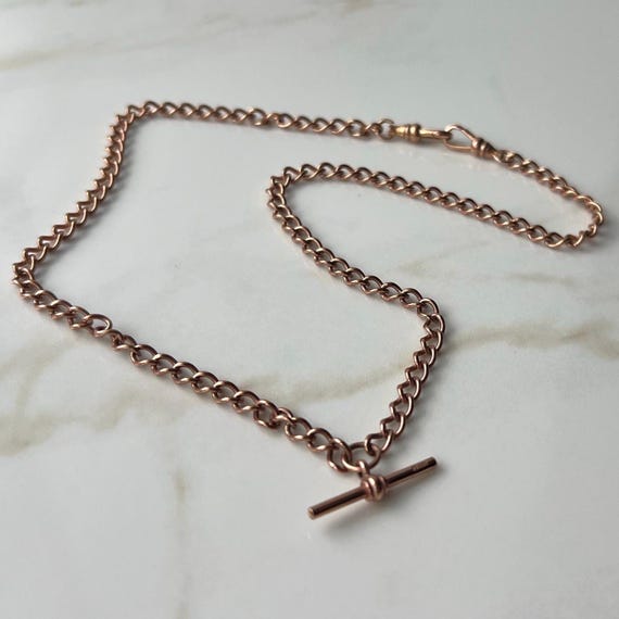 Vintage Carat Rose Gold Chain Necklace UK