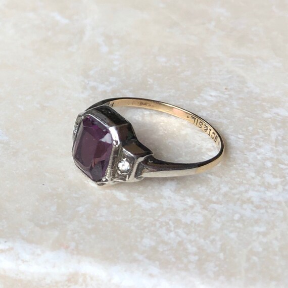 Antique Art Deco Paste Ring Gem