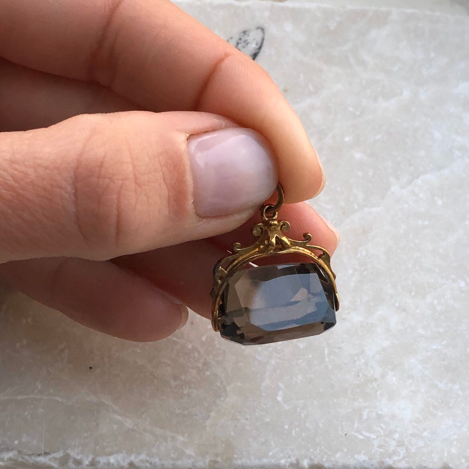 ヴィンテージ 9金 フォトペンダント ヴィンテージ 9カラット ゴールド スピン フォブ ペンダント - Etsy 日本