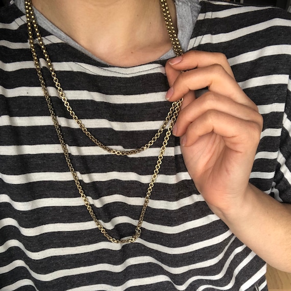 Antique Pinchbeck Longuard Chain - Etsy UK