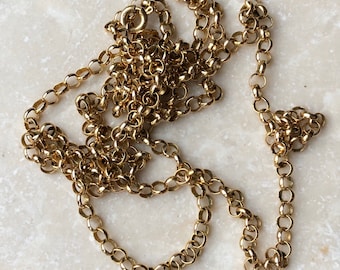 Vintage 9 Karat Gold Belcher Kette