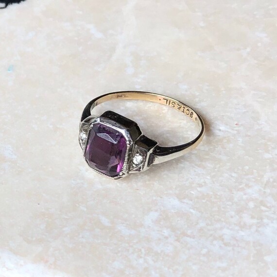 Antique Art Deco Paste Ring Gem