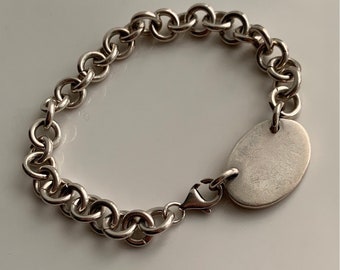 Bracelet chaîne en argent vintage